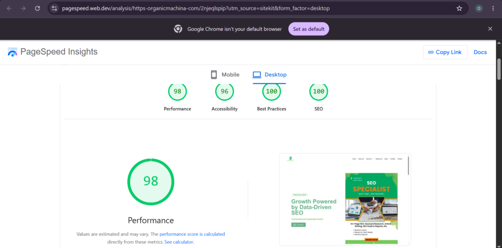 Page Speed Insights